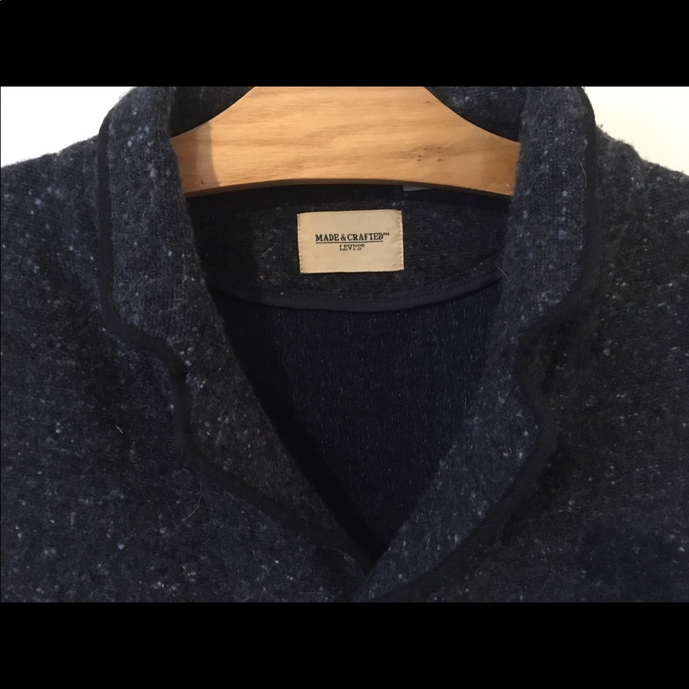 LEVI’S Made&Crafted Indigo Wool Cotton Vest (sz 3) - Picture 2 of 7